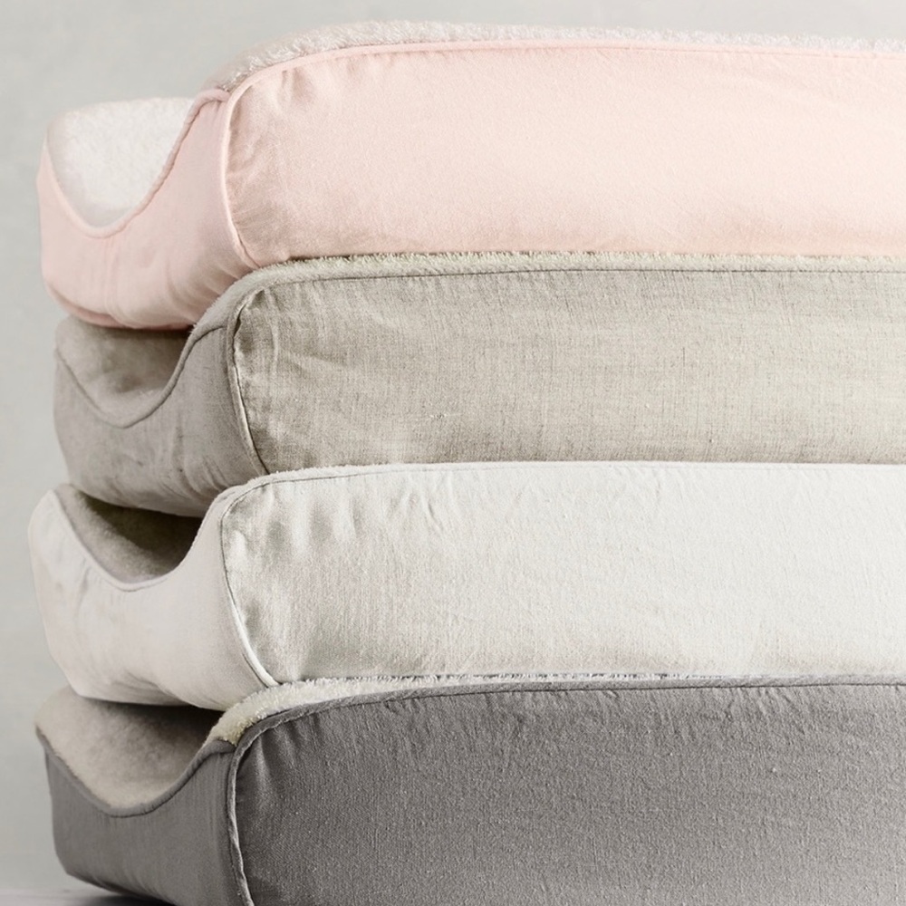 Restoration Hardware Washed Organic Linen Changing Pad Cover: Set of 2